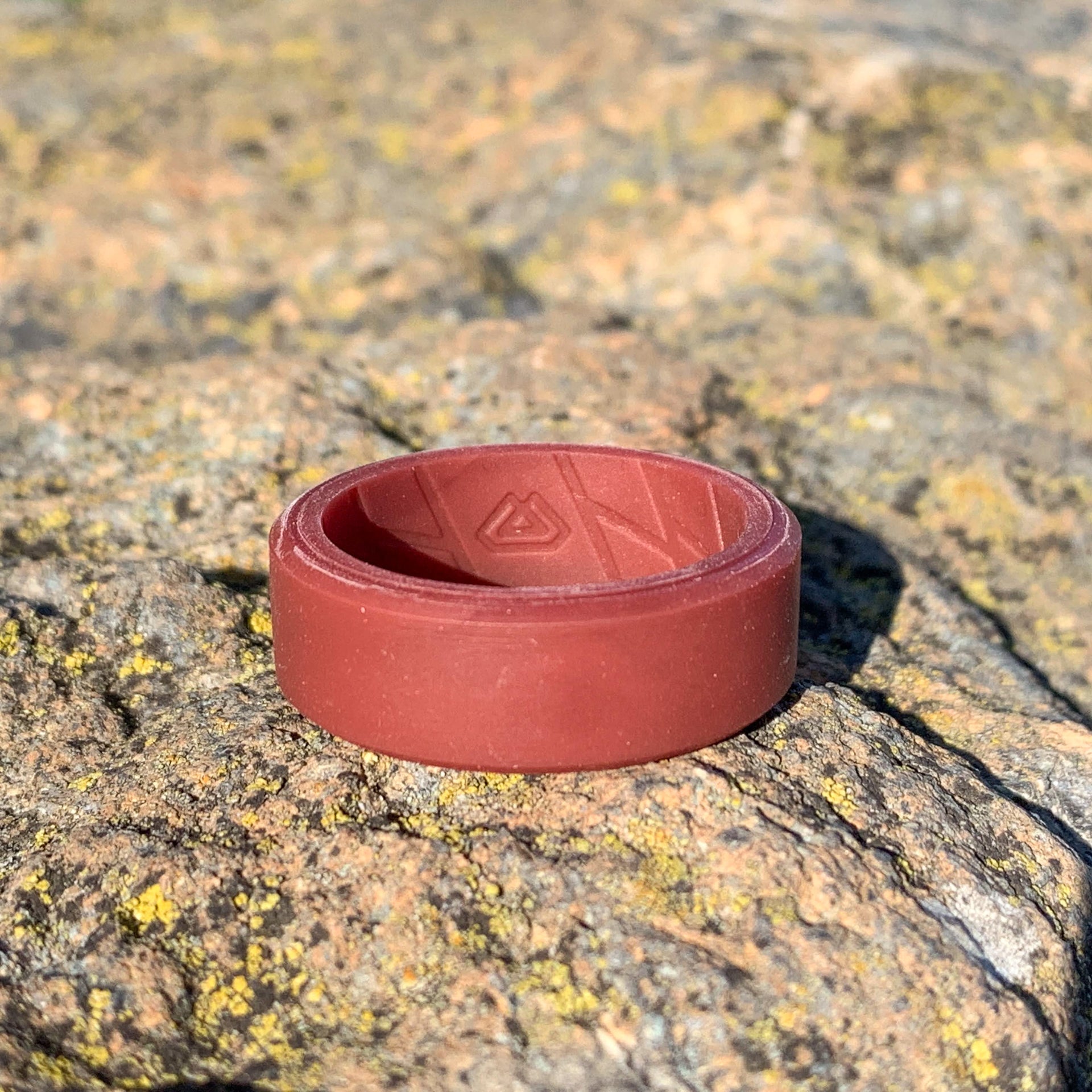 Brick Red Silicone Bevelled Edge Ring