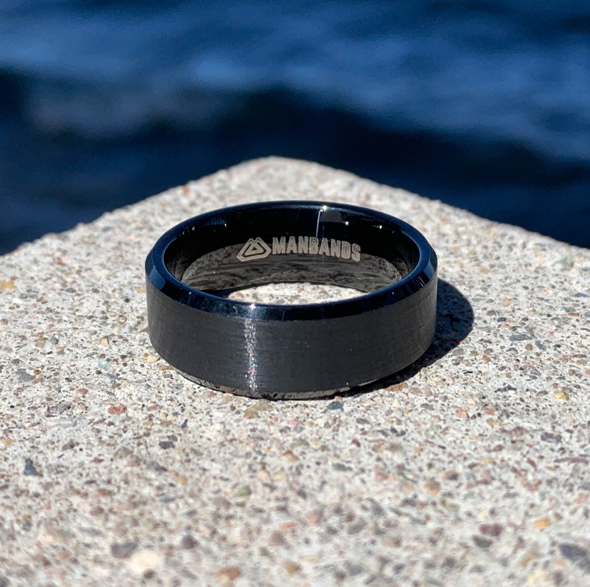 Men's Black Tungsten Ring